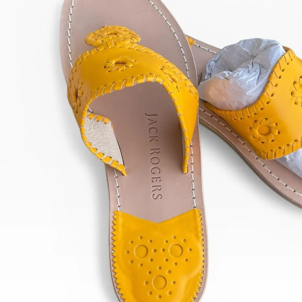 Jack Rogers Jacks Flat Sandal, Mango, Size 9.5,‎ NIB